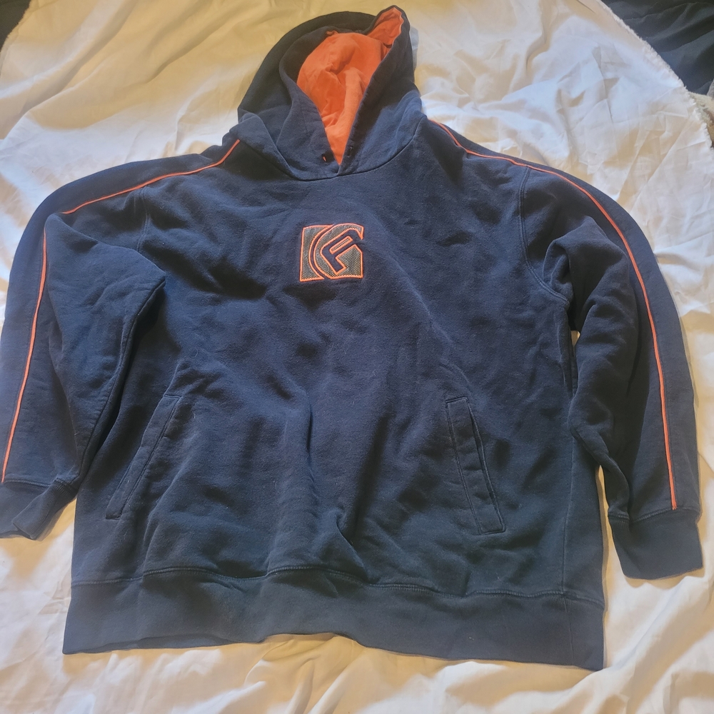 Aeropostale Blue and Orange Hoodie